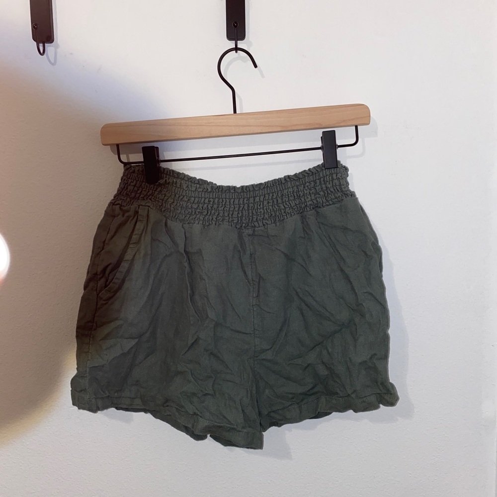 Green shorts